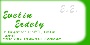 evelin erdely business card